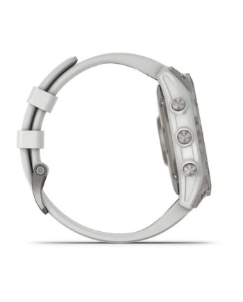 SmartWatch Garmin Epix Sapphire White Titanium con Cinturino in Caucciù