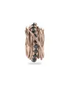 Bague Filodellavita à 13 fils en or rose et diamants noirs