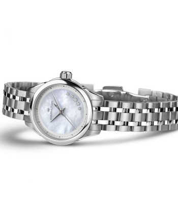 Orologio Hamilton Jazzmaster Lady Quartz con Quadrante Madreperla et diamants