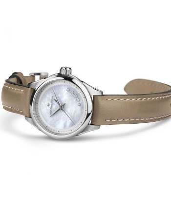 Orologio Hamilton Jazzmaster Lady Quartz con Quadrante Madreperla e Diamanti