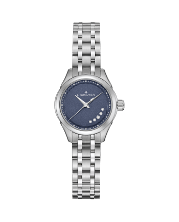 Orologio Hamilton Jazzmaster Lady Quartz con Quadrante Blu e Diamanti