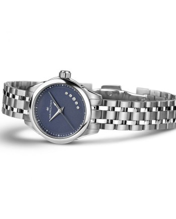 Orologio Hamilton Jazzmaster Lady Quartz con Quadrante Blu e Diamanti