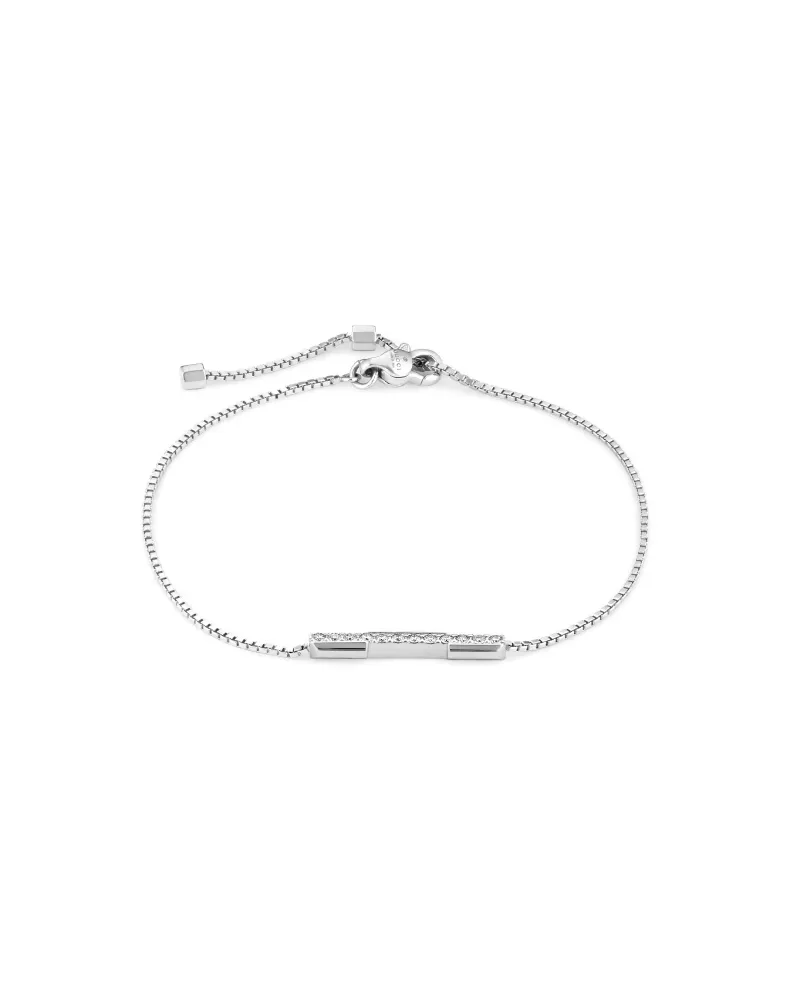 Bracciale Gucci Link to Love in Oro Bianco con Diamanti