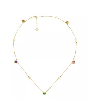 Collana Gucci Interlocking in Oro Giallo con Pietre