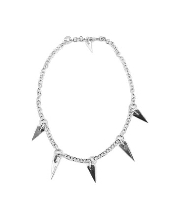 Pianegonda Circle Light Silver Necklace with Pendants