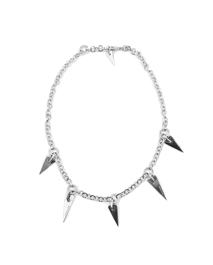 Pianegonda Circle Light Silver Necklace with Pendants