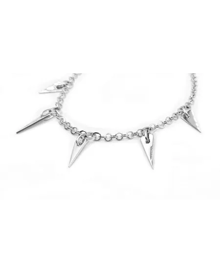 Pianegonda Circle Light Silver Necklace with Pendants