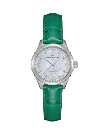 Orologio Hamilton Jazzmaster Lady Auto con Quadrante Madreperla e Diamanti