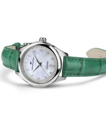 Orologio Hamilton Jazzmaster Lady Auto con Quadrante Madreperla e Diamanti