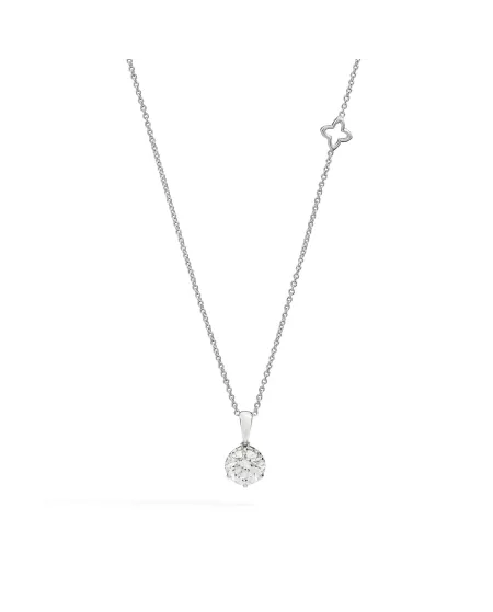 Collier ras de cou Recarlo Anniversary Six Claw Light Point en or blanc avec diamant