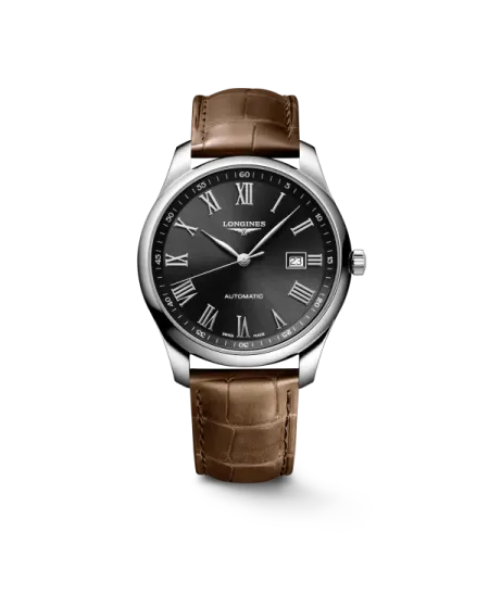Orologio The Longines Master Collection con Quadrante Nero e Cinturino in Pelle