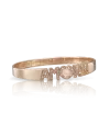 Bracciale Rigido Pasquale Bruni Amore in Oro Rosa con Quarzo Rosa e Diamanti