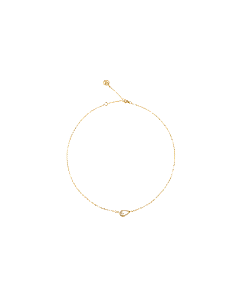 Collier Chantecler en or jaune avec diamants