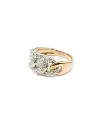 Bague Groumette Leo Pizzo en or bicolore avec diamants blancs