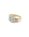 Leo Pizzo Groumette Ring in Two-Tone Gold with White Diamonds