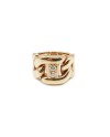 Leo Pizzo Ring in Rose Gold with White Diamonds