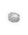 Bague Groumette Leo Pizzo en or blanc avec diamants blancs