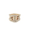 Leo Pizzo Ring in Rose Gold with White Diamonds