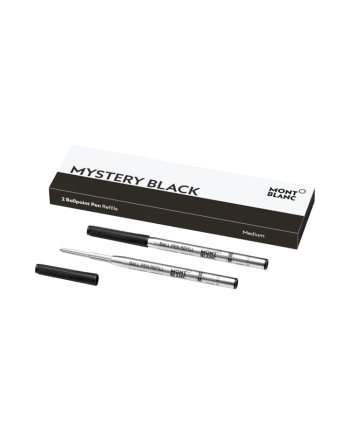 2 Refills Montblanc per Penna a Sfera Mistery Black Medio
