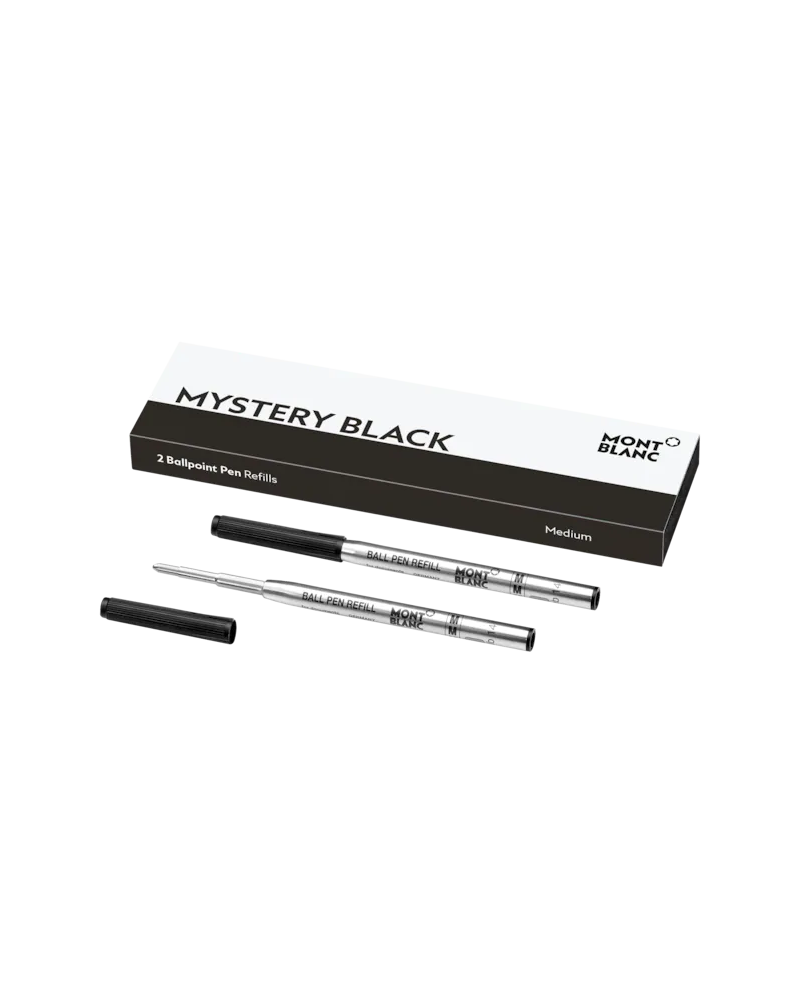 2 Refills Montblanc per Penna a Sfera Mistery Black Medio