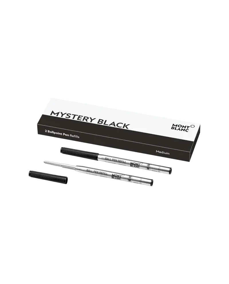 2 Refills Montblanc per Penna a Sfera Mistery Black Medio 2 Refills Montblanc per Penna a Sfera Mistery Black Medio