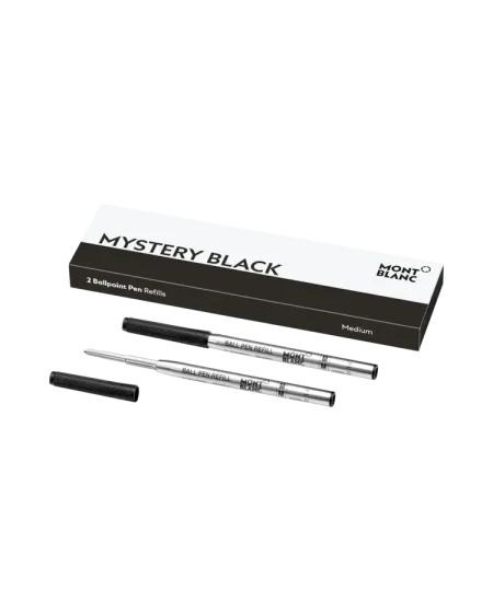 2 Refills Montblanc per Penna a Sfera Mistery Black Medio