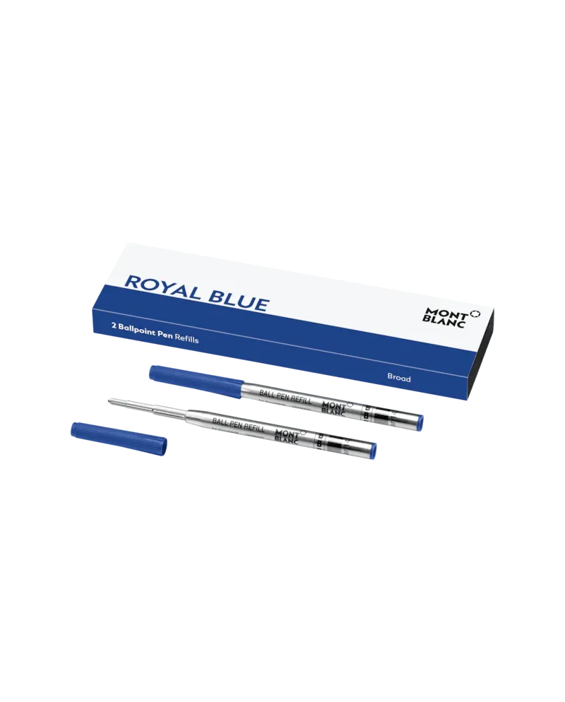 2 Refills Montblanc per Penna a Sfera Broad Royal Blue 2 Refills Montblanc per Penna a Sfera Broad Royal Blue