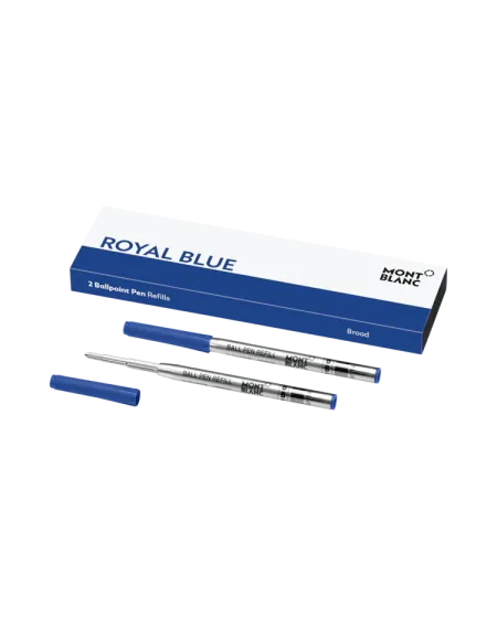 2 Refills Montblanc per Penna a Sfera Broad Royal Blue