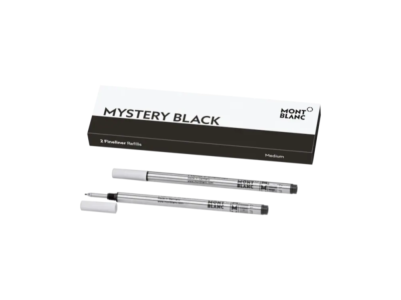 2 Refills Montblanc per Fineliner "M" di Colore Mistery Black