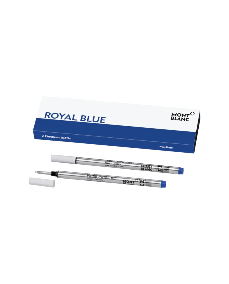 2 Refills Montblanc per Fineliner "M" di Colore Royal Blue 2 Refills Montblanc per Fineliner "M" di Colore Royal Blue