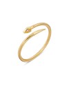 Ponte Vecchio Nobile Bracelet in Yellow Gold with Diamonds and Snake Head