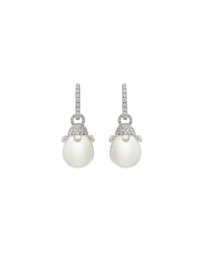 Orecchini Chantecler Joyful in Oro Bianco con Diamanti, Quarzi e Cristallo