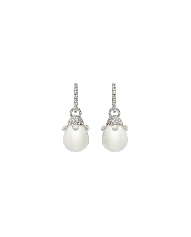 Orecchini Chantecler Joyful in Oro Bianco con Diamanti, Quarzi e Cristallo