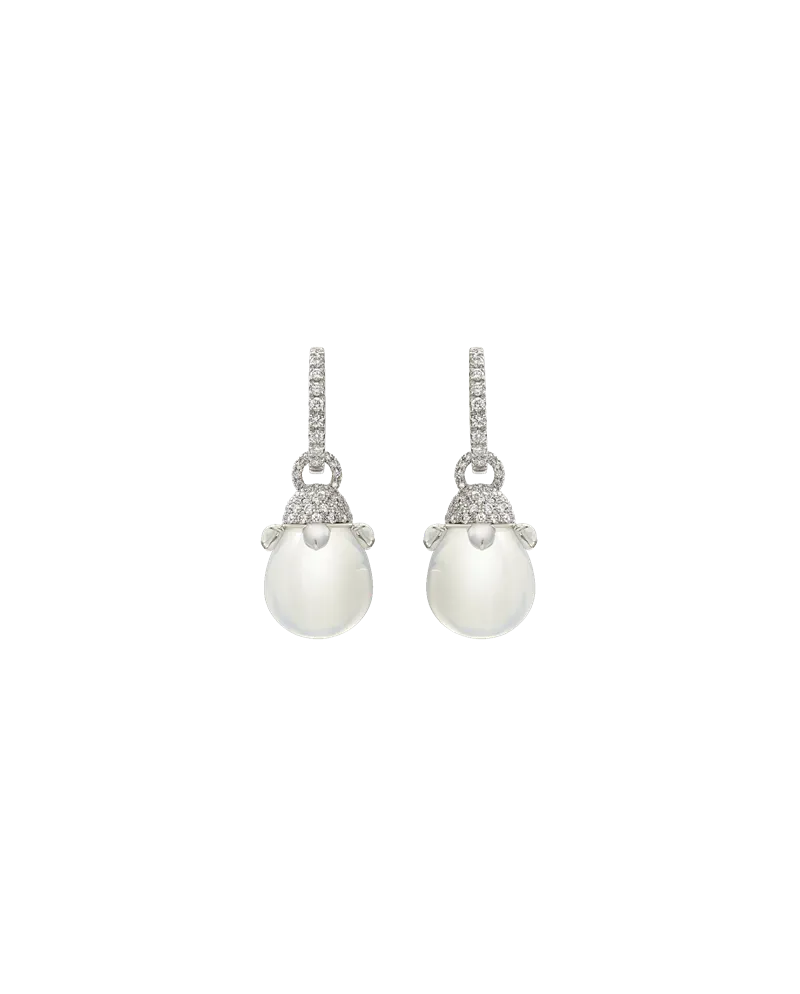 Orecchini Chantecler Joyful in Oro Bianco con Diamanti, Quarzi e Cristallo