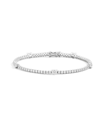 Recarlo Anniversary Love Tennis Bracelet in White Gold with Diamonds