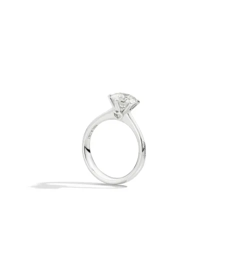 Anello Solitario a Sei Griffe Recarlo Anniversary in Oro Bianco 0,40 ct
