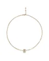 Collana Chantecler Carousèl con Pendente con Diamanti e Smalto Bianco