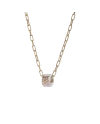 Collana Chantecler Carousèl  con Pendente con Diamanti e Smalto Bianco