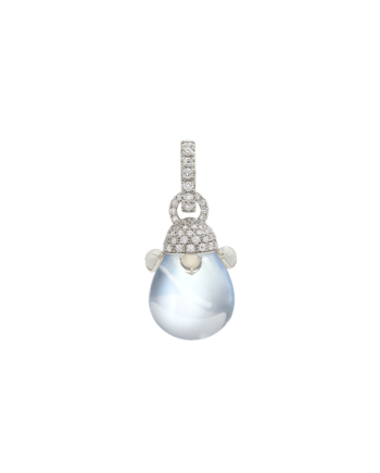 Pendentif Chantecler Joyful en or blanc avec diamants, quartz et cristal