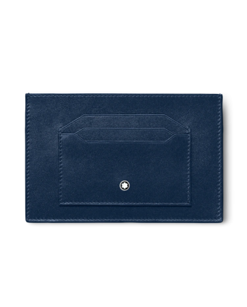 Montblanc Meisterstück Card Holder in Blue Leather with 6 Compartments