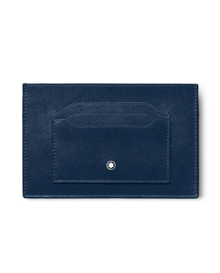 Porta Carte Montblanc Meisterstück in Pelle Blu a 6 Scomparti