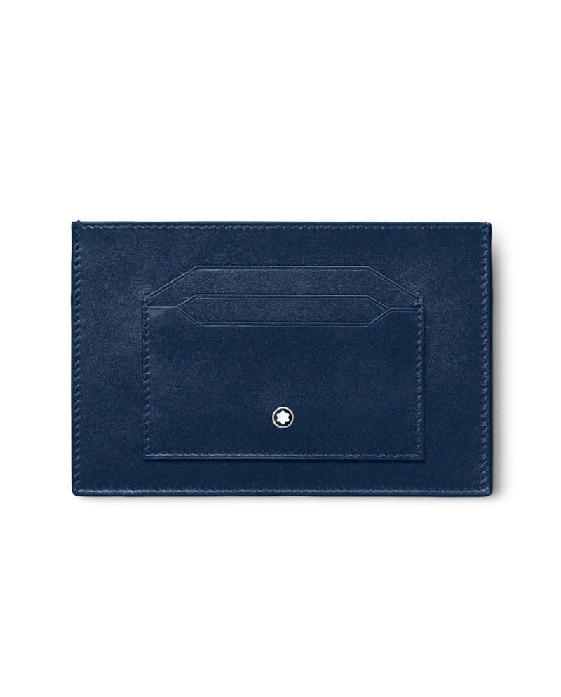 Porta Carte Montblanc Meisterstück in Pelle Blu a 6 Scomparti