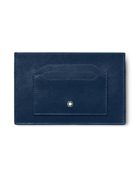 Porta Carte Montblanc Meisterstück in Pelle Blu a 6 Scomparti