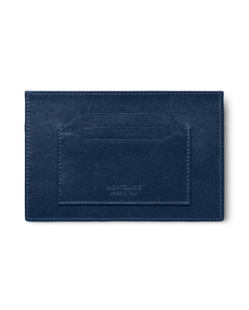 Montblanc Meisterstück Card Holder in Blue Leather with 6 Compartments