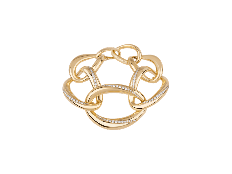 Chantecler Suamèm Bracelet in Yellow Gold with Diamonds