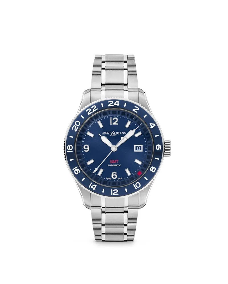 Orologio Montblanc 1858 GMT Blu
