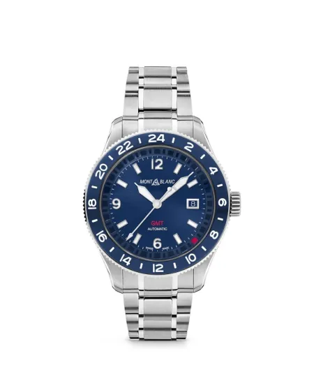 Montre Montblanc 1858 GMT bleu