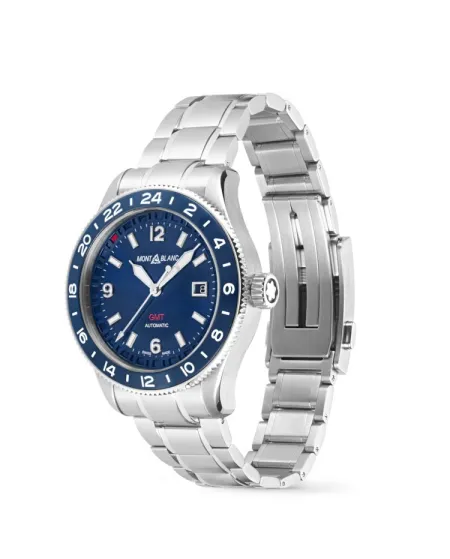 Montre Montblanc 1858 GMT bleu