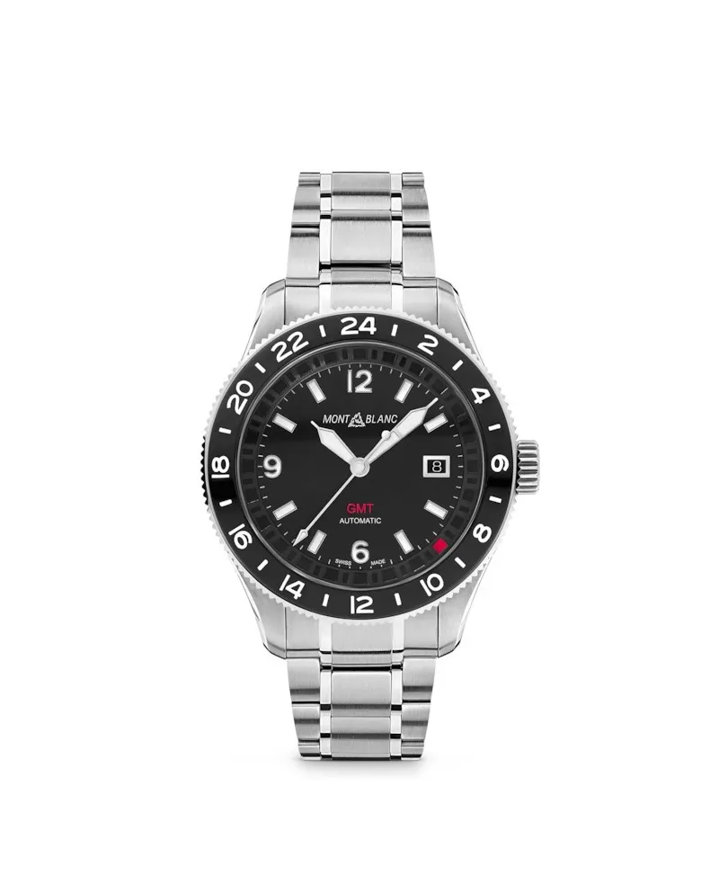 Montre Montblanc 1858 GMT noire Montre Montblanc 1858 GMT noire