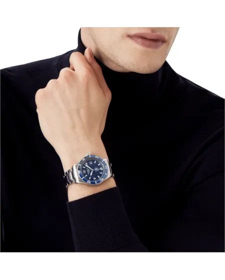 Montblanc 1858 Ice Sea Montre automatique à date bleue